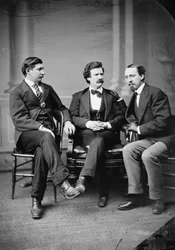 Mark Twain, George Alfred Townsend a David Gray, 1871